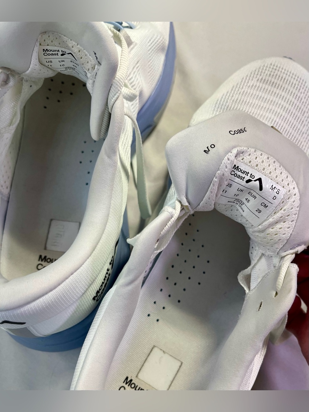 Free People Mount to Coast R1 Running Shoes Sneakers Twilight Blue White 11 - Picture 5 of 14